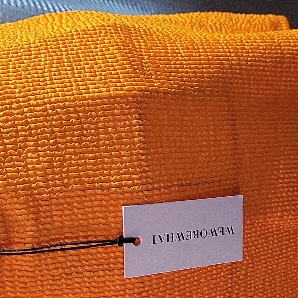 WeWoreWhat Bright Orange Mini Skirt - Picture 4 of 4